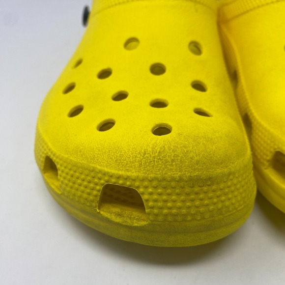 Crocs Classic Clogs Shoes Yellow Men's Size 7 Women's Size 9 - Picture 3 of 10